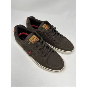 NWT LEVI’S Men’s Sneakers Shoes 10.5 Brown Tan Turner Tumbled Wax Comfort Insole